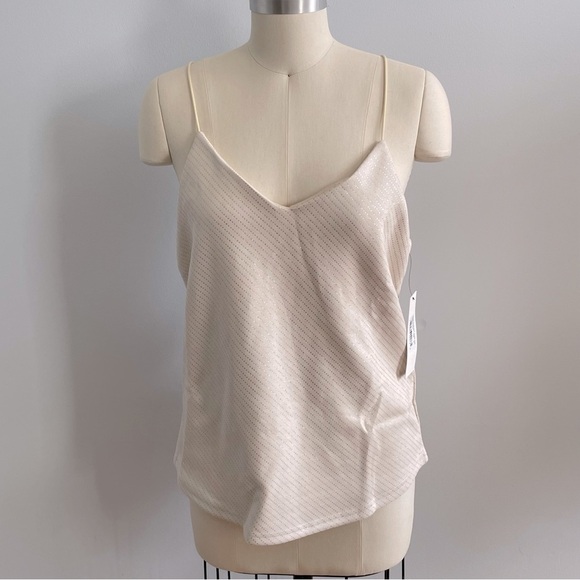 Bishop & Young Womens Micro Stud Faux Suede Cami- Ivory- Size Medium- NWT - Picture 3 of 11